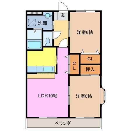 阿漕駅 徒歩13分 1階の物件間取画像